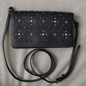 Coach Hayden FoldoverCrossbodyClutch Prarie Rivets